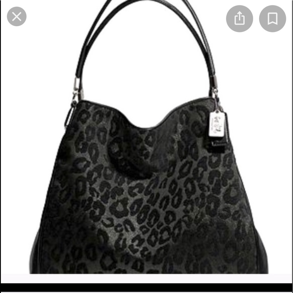 NWOT Coach Madison Phoebe Ocelot handbag